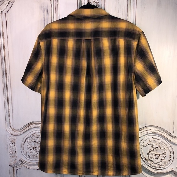 Men’s Bixby Nomad Made in India Slim Cut Short Sleeve Button Down Shirt Size L - Picture 6 of 11